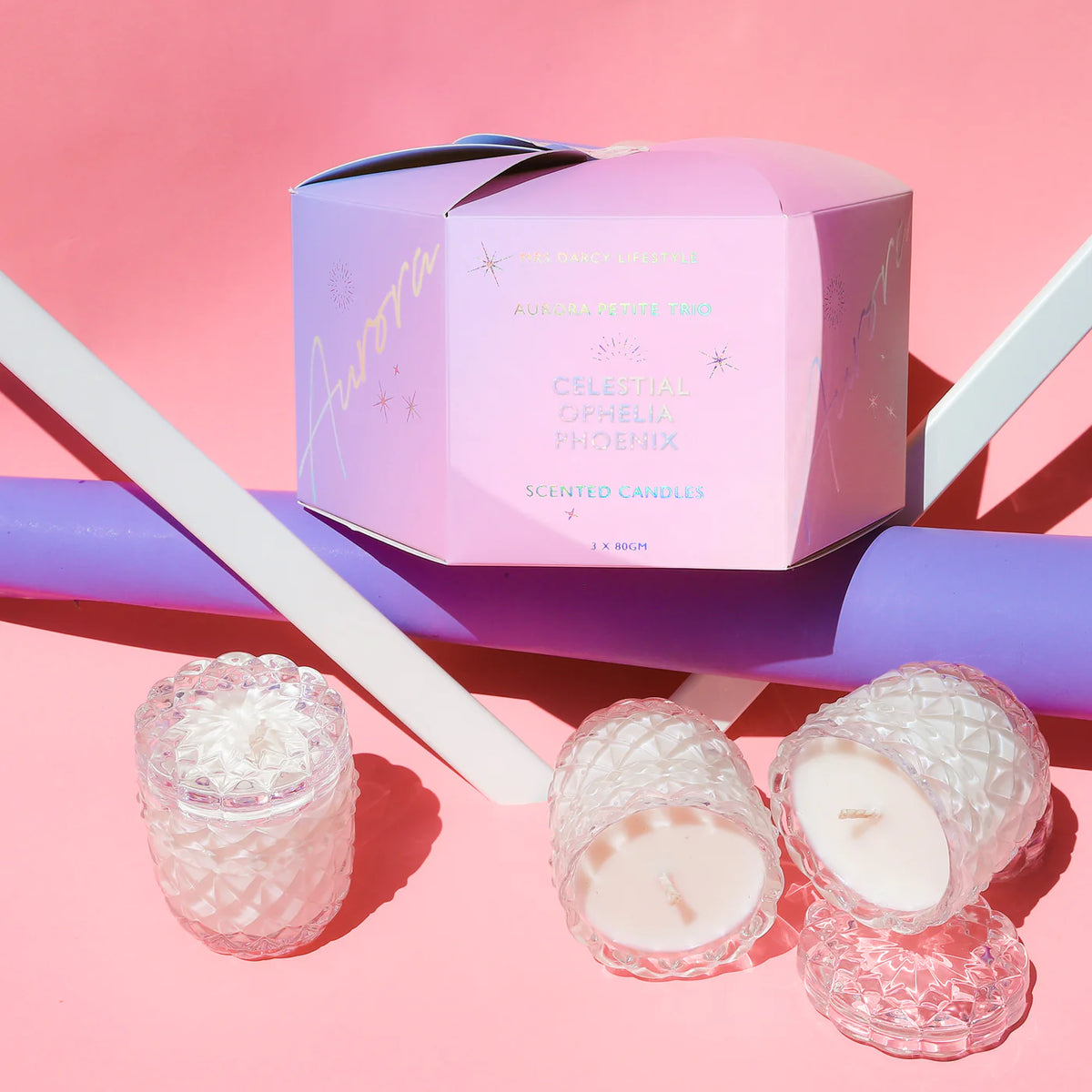 Candle | Aurora Petite Candle Trio Limited Edition - Mrs Darcy