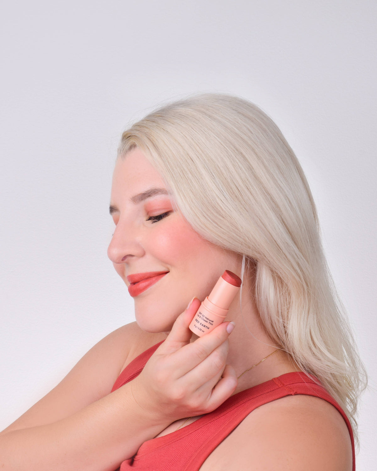 Avocado Zinc - SPF 50 Natural Lip & Cheek Tint - Red Earth