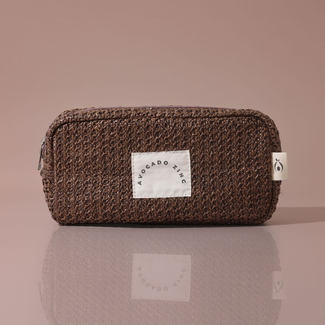 Avocado Zinc - Chocolate Straw Pouch