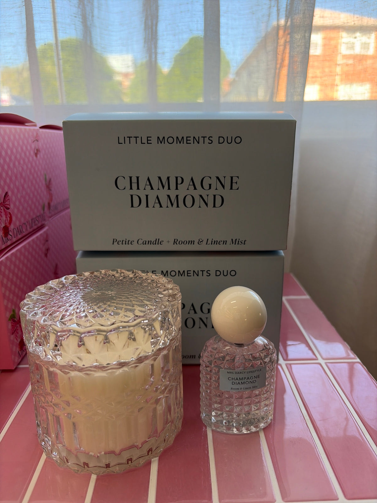 Candles | Duo Champagne Diamond Mrs Darcy