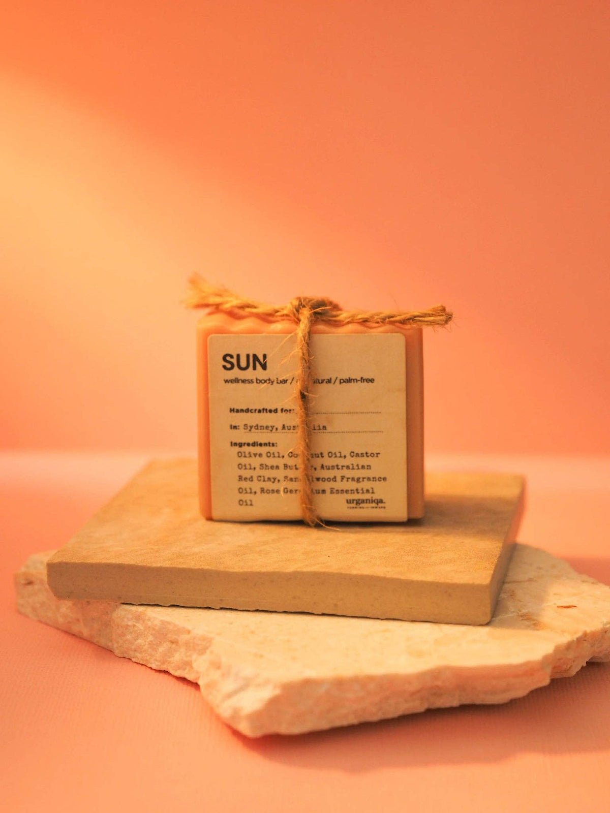 Urganiqa - Sun Natural Naked Soap Palm-free &amp; Cruelty-free | Guapa Collection
