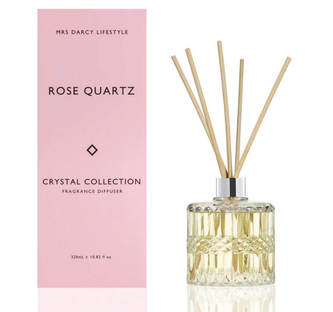 Diffuser | Rose Quartz - Peonies + Fresh Roses - Mrs Darcy