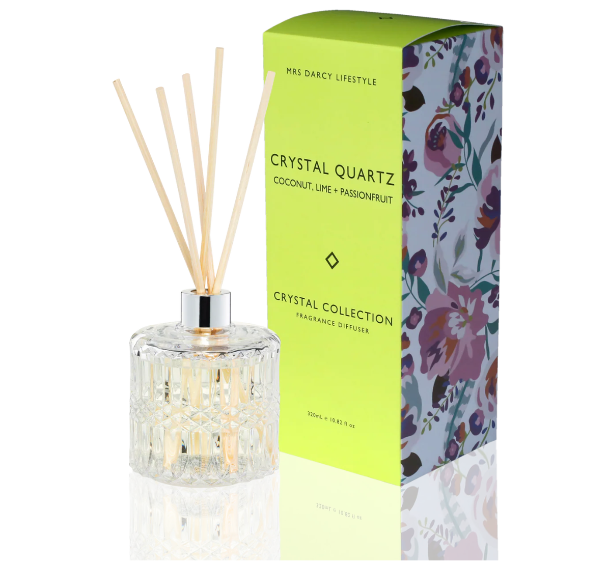 Diffuser | Crystal Quartz - Coconut, Lime + Passionfruit - Mrs Darcy