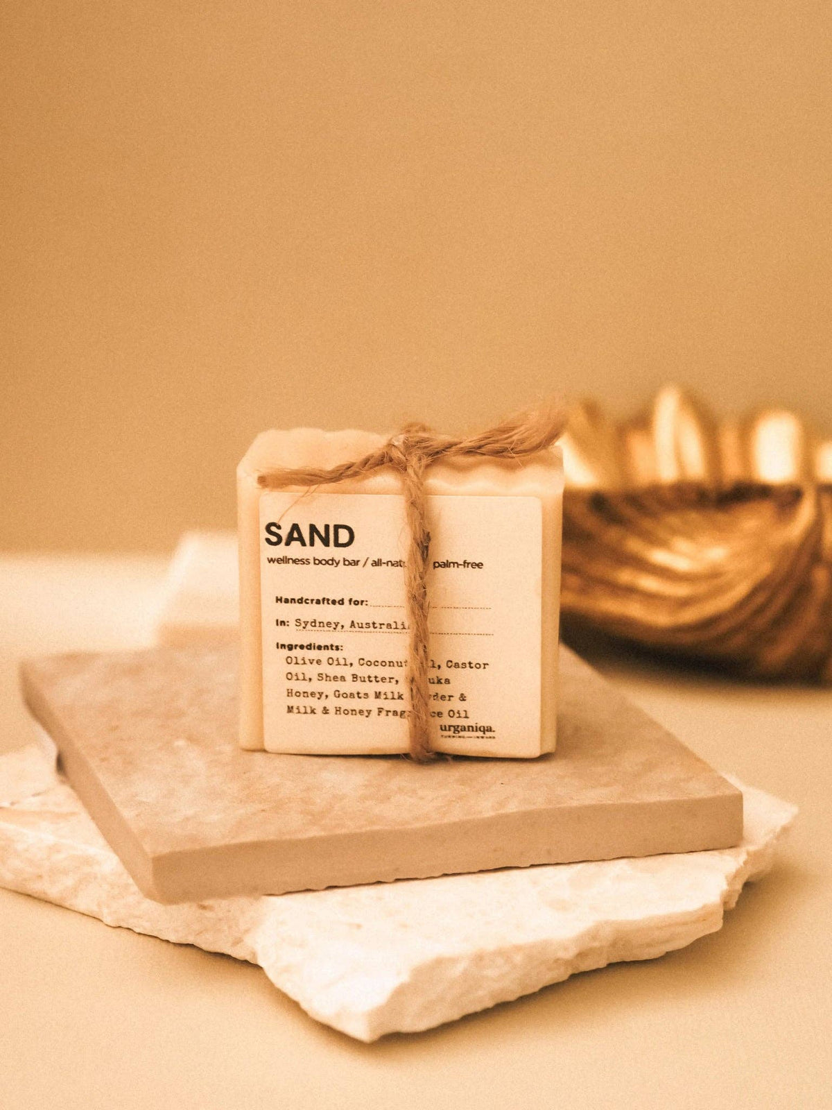 Urganiqa - Sand Natural Naked Soap Palm-free &amp; Cruelty-free | Guapa Collection