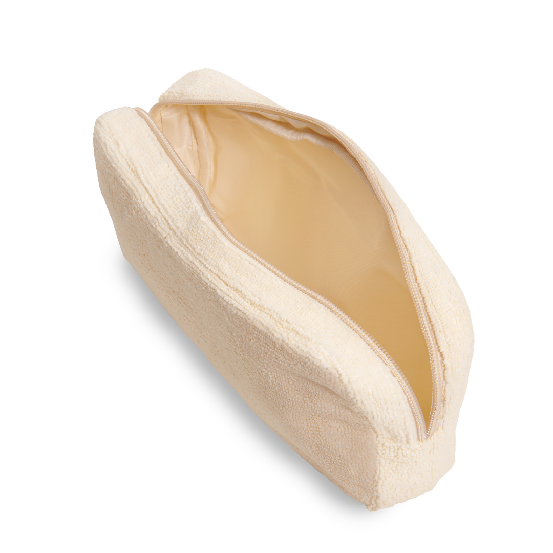 Avocado Zinc - Terry Towelling Pouch - Beige
