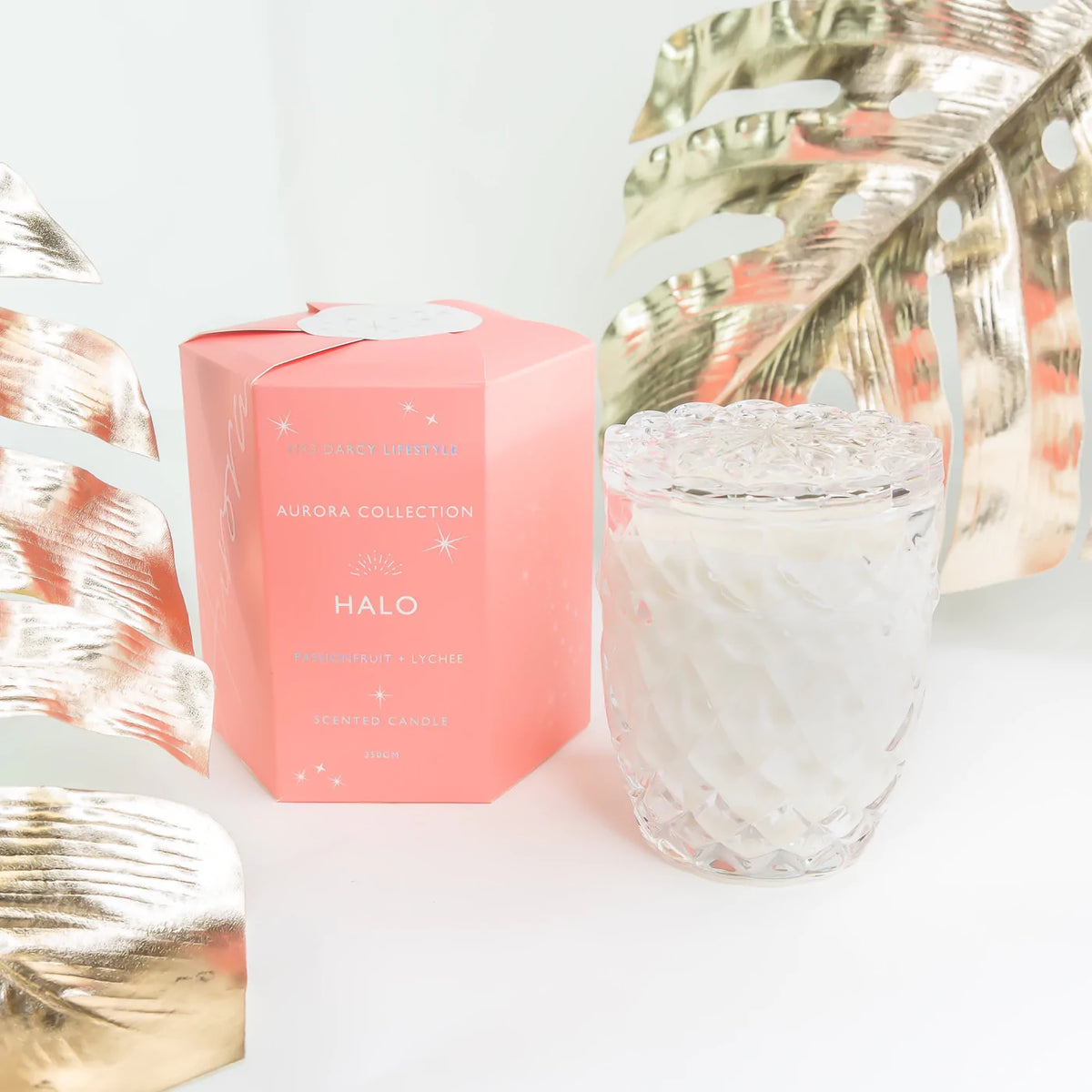 Candle | Aurora Mrs Darcy - Halo: Passionfruit &amp; Lychee