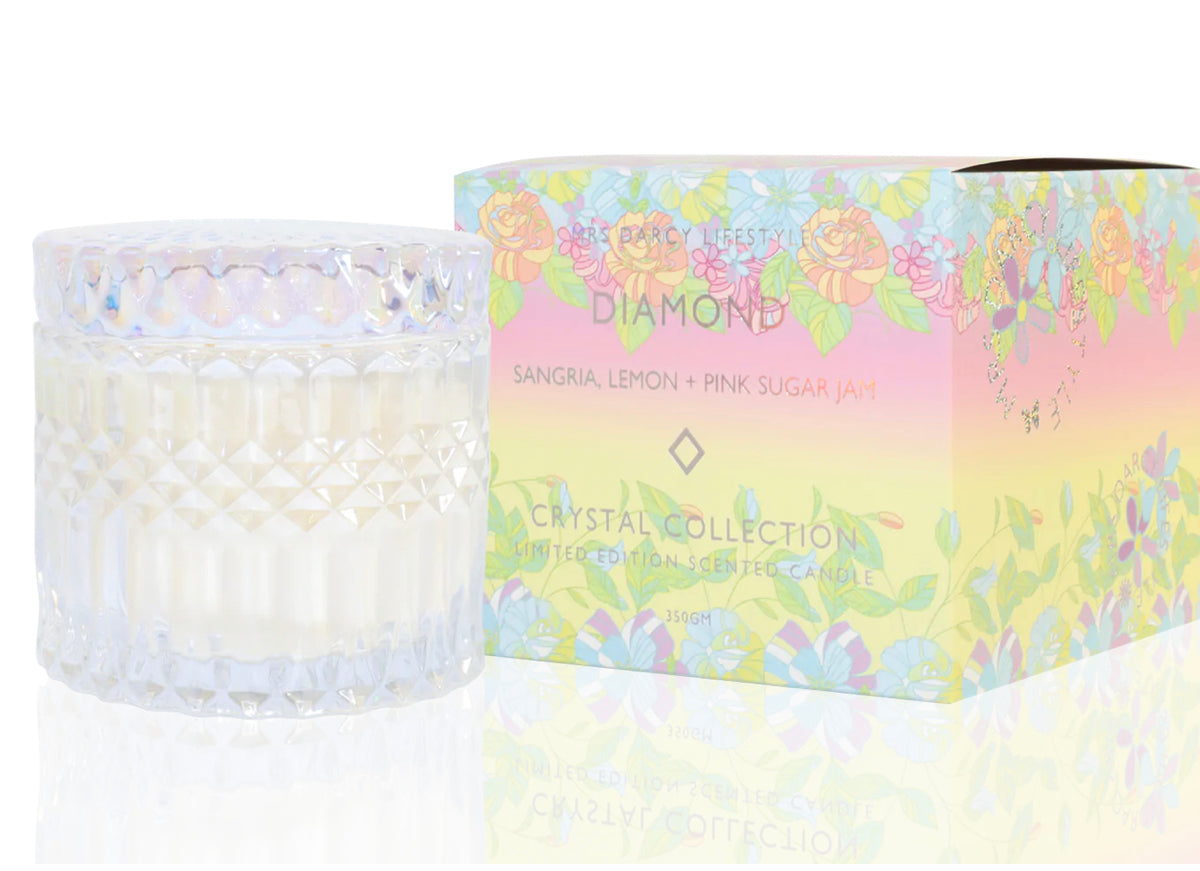 Candle | Diamond Mrs Darcy Sangria, Lemon &amp; Pink Jam