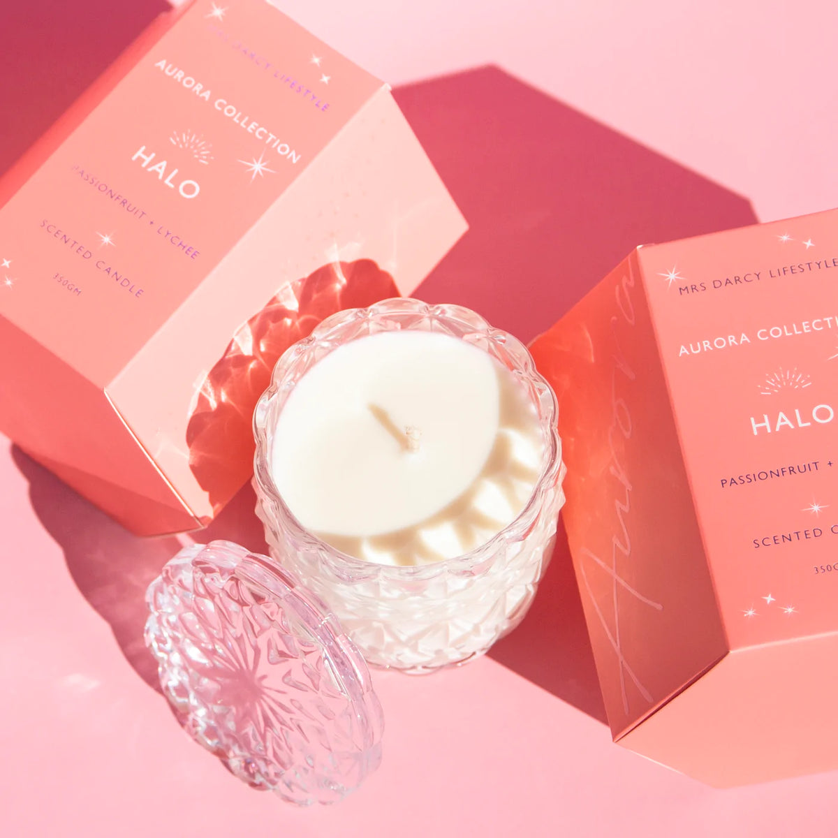 Candle | Aurora Mrs Darcy - Halo: Passionfruit &amp; Lychee